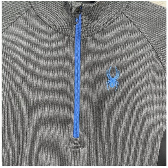 SPYDER Men's Outbound 1/4 Zip Midweight Core Sweater Pull Over Jacket M - Picture 5 of 9